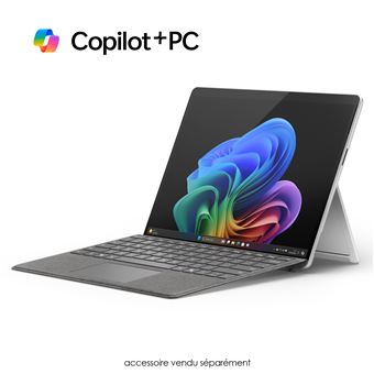 PC Hybride 2 en 1 Microsoft Surface Pro 13" Ecran tactile Qualcomm® C12 16 Go RAM 1 To SSD Platine