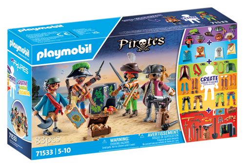 Playmobil Pirates 71533 My Figures Pirates État correct - Playmobil reconditionné disponible sur Fnac