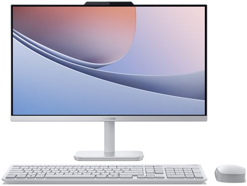 PC tout-en-un Lenovo A100 23,8 FHD Intel® N100 8 Go RAM 512 Go SSD Gris nuage