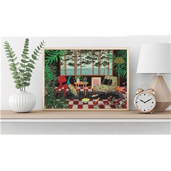 Puzzle 500 pièces Nathan Intérieur au paon Yukiko Noritake Collection Carte blanche