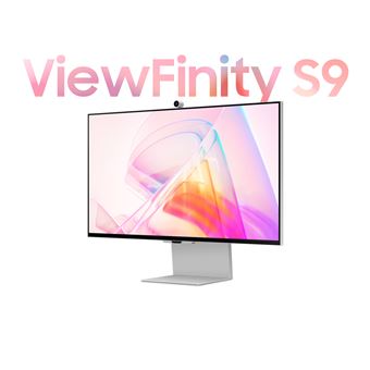 Samsung ViewFinity S9 S27C902PAU - S90PC Series - écran LED - Intelligent - 27" - 5120 x 2880 5K @ 60 Hz - IPS - 600 cd/m² - 1000:1 - 5 ms - Mini DisplayPort, Thunderbolt 4 - haut-parleurs - argent, argent métallisé