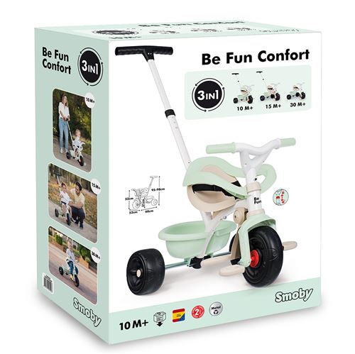 Tricycle évolutif 3 en 1 Smoby Be Fun Confort