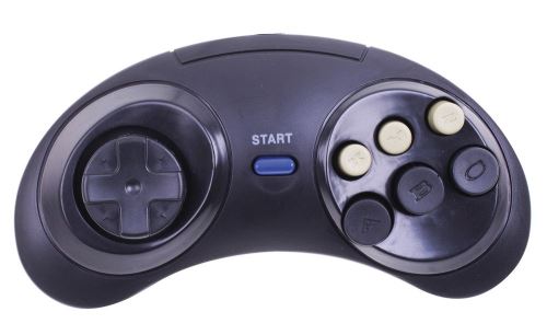 Mega Drive bedraad controller  Freaks And Geeks zwart