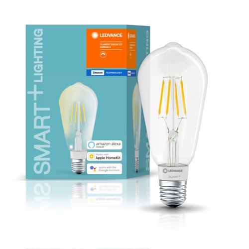 Ampoule connectée Ledvance Smart avec Filament Edison Dimmable 60 6 W Blanc
