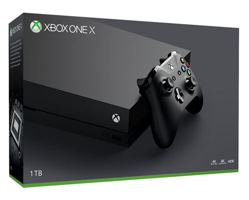 Pack Console Microsoft Xbox One X 1 To Noir État correct - Microsoft reconditionné disponible sur Fnac