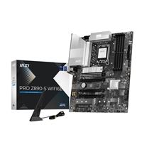 MSI PRO Z890-S WIFI6E - Carte-mère - ATX - Socket LGA1851 - Z890 Chipset - USB-C 3.2 Gen 2x2, USB 3.2 Gen 1 - 2.5 Gigabit LAN, Wi-Fi 6E, Bluetooth - carte graphique embarquée (unité centrale requise) - audio HD (8 canaux)