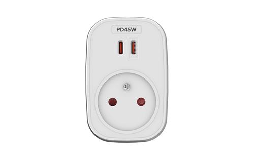 Prise murale Mobility Lab + 2 USB Type C