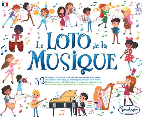 Jeu éducatif musical SentoSphère Le Loto de la Musique - Sentosphère