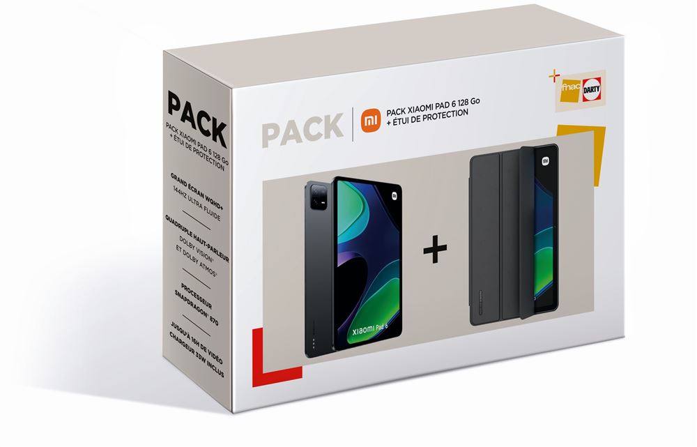 Tablette tactile Xiaomi Pack Redmi Pad SE 128Go + Etui de