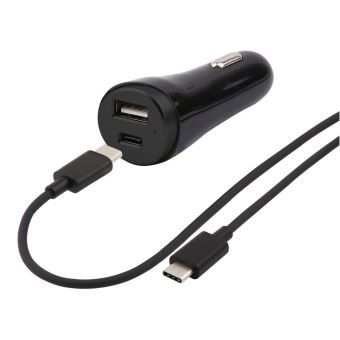 Chargeur Allume Cigare Temium Usb Type A Et Usb Type C Noir Accessoire Voiture Achat Prix Fnac