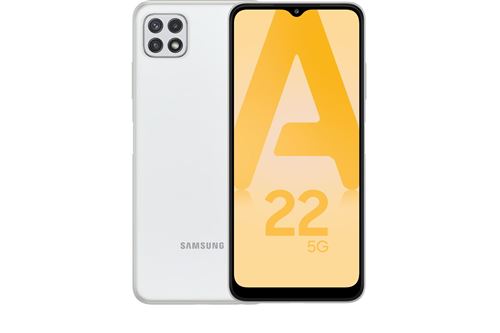 Samsung Blanc Smartphone Galaxy A22 6,6" 5G 128 Go Double Sim