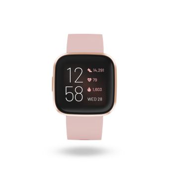 Montre connectée Fitbit Versa 2 Rose pétale - Montre connectée - Achat \u0026  prix | fnac
