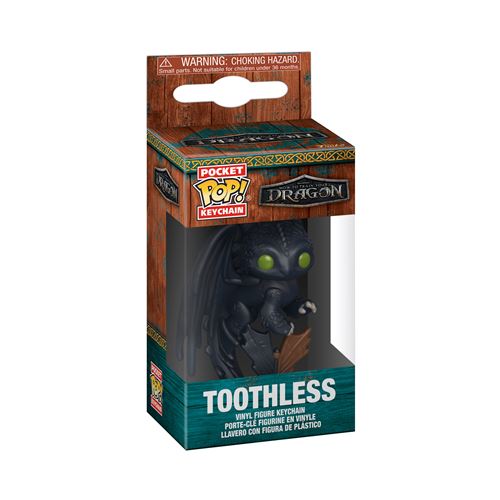 Funko Pop! Keychain: How to Train Your Dragon Live Action Toothless Mini Figurine en Vinyle à Collectionner Porte clés Fantaisie Cadeau de Noël Idée de Cadeau Produits Officiels - vue 2