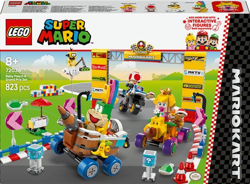 LEGO® Super Mario™ 72036 Mario Kart™ Bébé Peach et ensemble de grand prix