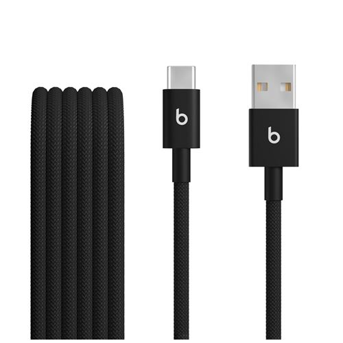 Câble Beats USB-A vers USB-C 1.5 m Noir pour iPhone