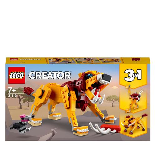 LEGO® Creator 3 en 1 31112 Le lion sauvage