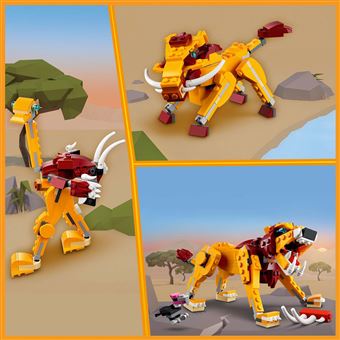 LEGO® Creator 3 en 1 31112 Le lion sauvage