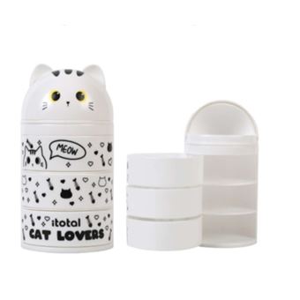 Organisateur de bureau vertical Itotal Chat Blanc