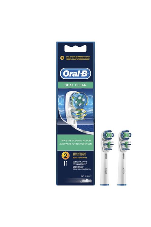 Oral-b Eb 417-2 Dualclean - Tête De Brosse De Rechange - Pour Brosse à Dent