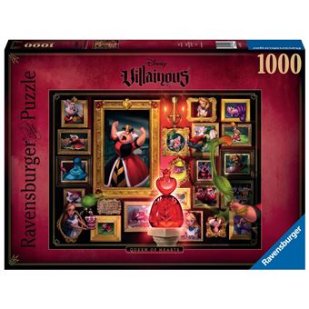 Puzzle 1000 pièces Ravensburger Collection Disney Villainous La Reine de cœur