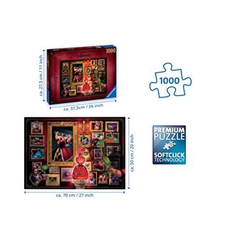 Puzzle 1000 pièces Ravensburger Collection Disney Villainous La Reine de cœur