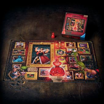 Puzzle 1000 pièces Ravensburger Collection Disney Villainous La Reine de cœur