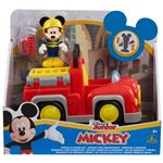 Mickey - Véhicule & Figurine - 8 cm