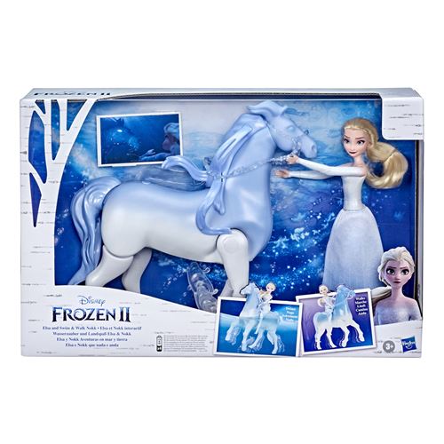 Poupée Disney Frozen La Reine des Neiges 2 Elsa et Nokk Interactif Bleu
