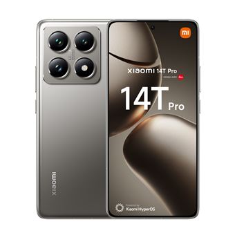 Smartphone Xiaomi 14T Pro 6,67" 5G Double nano SIM 512 Go Gris Titane conçu avec Leica - 1