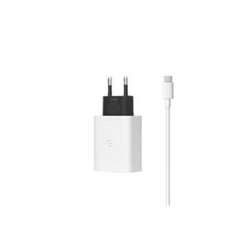 Chargeur pour téléphone mobile Google 30W + Câble USB-C vers USB-C 1 m Blanc - 1