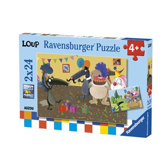 2 Puzzles 24 Pieces Le Loup Qui Fetait Son Anniversaire Puzzle Enfant Achat Prix Fnac