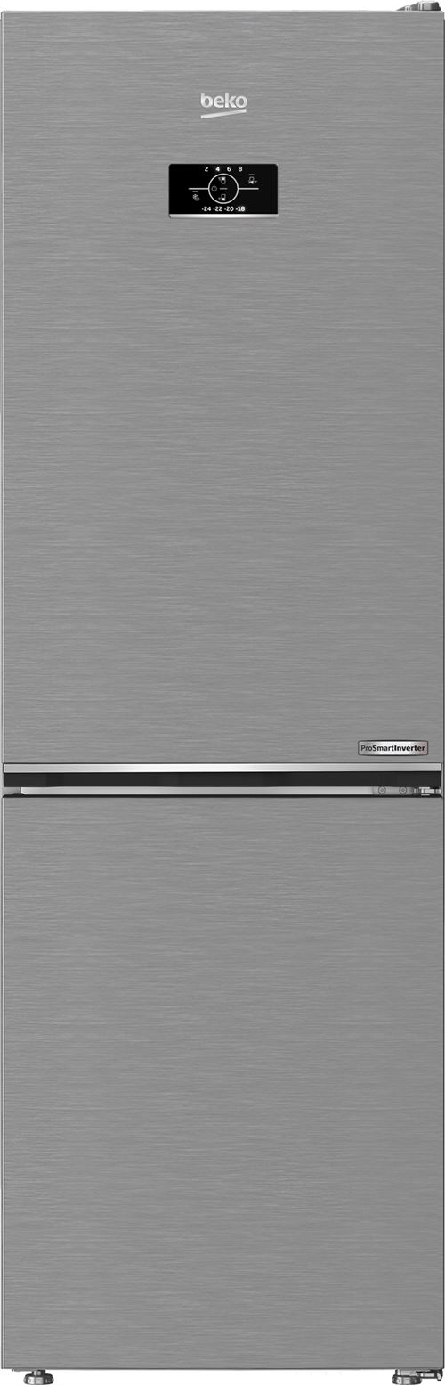Réfrigérateur Congélateur En Bas Beko Séries Bpro 500 B5Rcne365Hxb 316 L Métal Brossé