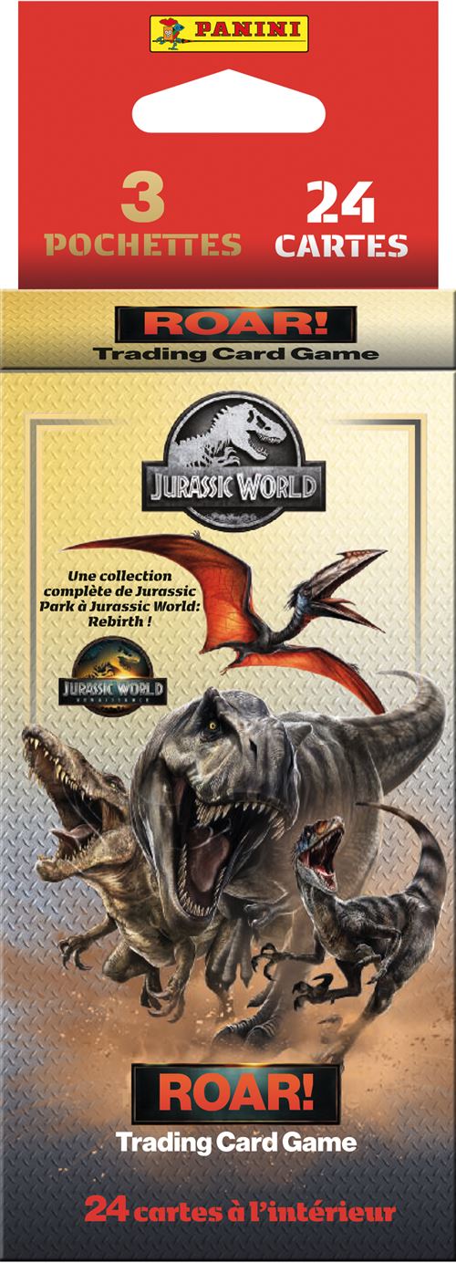 Cartes à collectionner Panini Jurassic World 4 Blister 3 pochettes