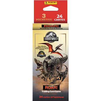Panini Jurassic World 4 Trading Cards Blister - 3 Hüllen Mit 24 Karten Für Spannende Dino-Duelle