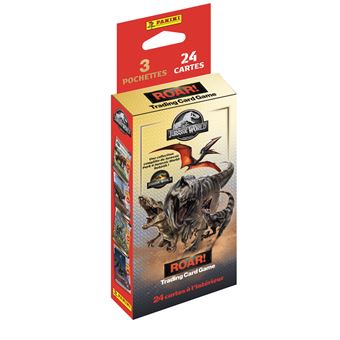 Panini Jurassic World 4 Trading Cards Game Boite de 18 Pochettes + 1 Carte édition limitée