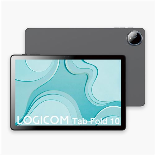 Tablette Tactile Logicom Fold 10 10,1" 128Go Gris + Folio