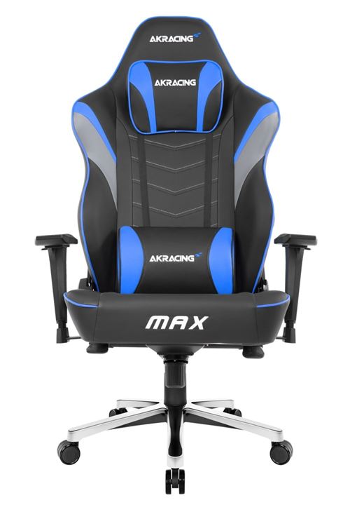 Chaise Gaming Ak Racing Série Masters Max Noir et bleu