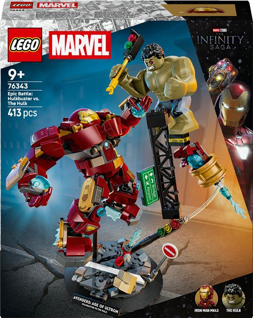 LEGO® Marvel 76343 Le combat légendaire entre Hulkbuster et Hulk