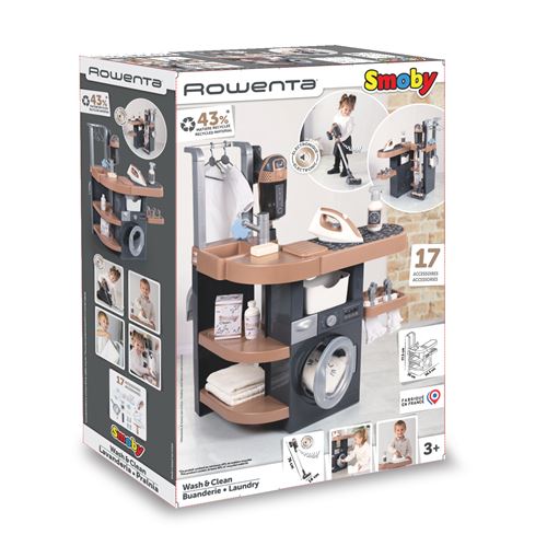 SMOBY - Rowenta Wash&Clean Buanderie - des 3 ans