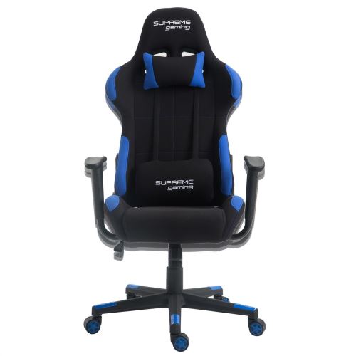 Chaise De Bureau Gaming Swift Revetement En Tissu Noir Et Bleu Achat Prix Fnac