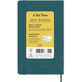 Agenda scolaire Moleskine 2022 2023 Semainier Le Petit Prince grand format Montagne