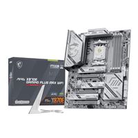 MSI MAG X870E GAMING PLUS MAX WIFI - Carte-mère - ATX - Socket AM5 - AMD X870E Chipset - USB4, USB-C 3.2 Gen 2x2, USB-C 3.2 Gen2, USB 3.2 Gen 2, USB 3.2 Gen 1 - 5 Gigabit Ethernet, Wi-Fi 7, Bluetooth - carte graphique embarquée (unité centrale requise)