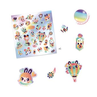 Jeu créatif Djeco 30 Stickers Lovely Rainbow