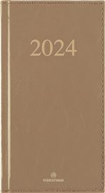 Agenda civil semainier poche Oberthur 2024 16 FSC Kiev Taupe