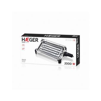 Barbecue électrique Haeger Grillie GR-200.006A 2000 W Inox