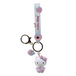 Porte-clés avec Figurine Hello Kitty Yume Peach Série modèle aléatoire
