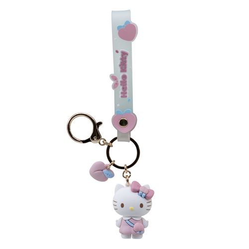 Yume Peach Serie Schlüsselanhänger mit Hello Kitty Figur - Zufallsmodell
