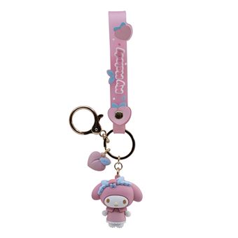 Porte-clés avec Figurine Hello Kitty Yume Peach Série modèle aléatoire