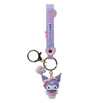 Porte-clés avec Figurine Hello Kitty Yume Peach Série modèle aléatoire
