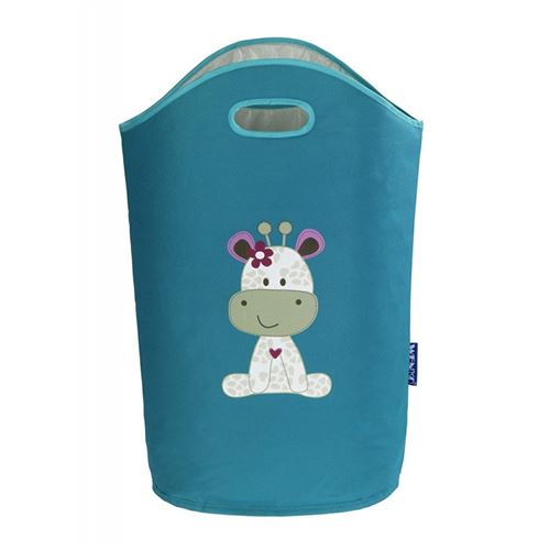 Wenko 62115100 panier à linge kids greta pétrole polyester 24 litrès 40 x 52 x 20 cm